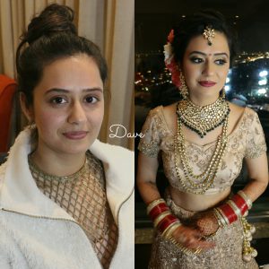Bridal makeup by Dave at gurgaon